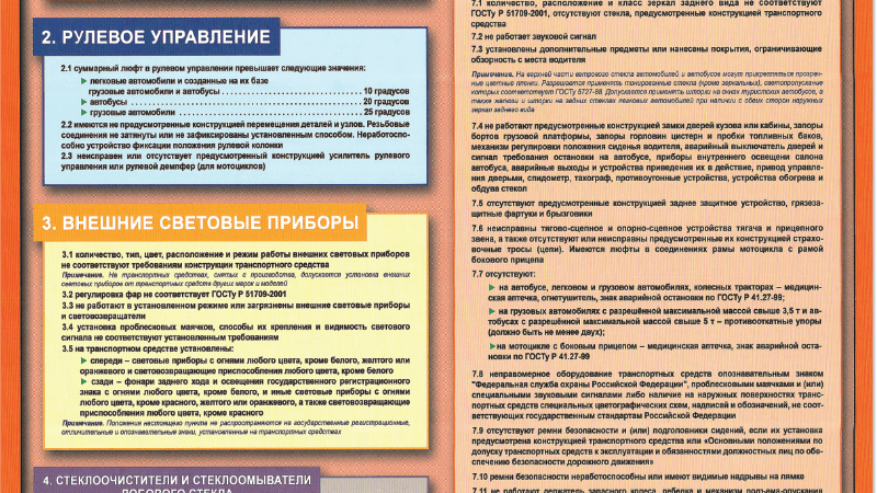 Неисправности ходовой части при которых запрещена эксплуатация автомобиля