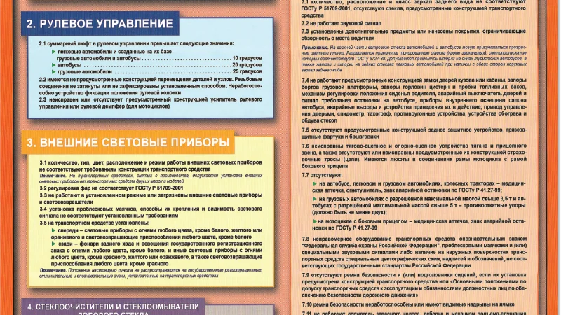 Неисправности ходовой части при которых запрещена эксплуатация автомобиля