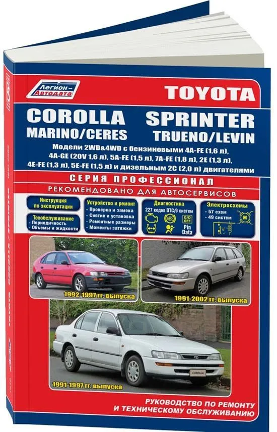 Ремонт и эксплуатация автомобилей Toyota Corolla Ceres