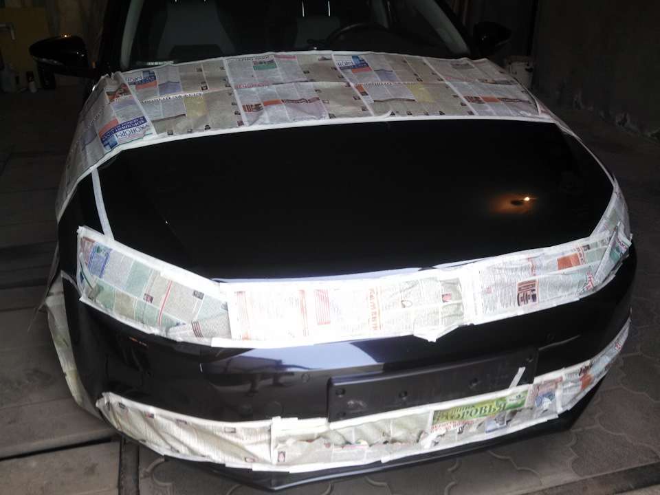 Временная защита кузова автомобиля