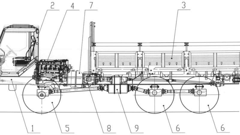 Трансмиссия грузового автомобиля